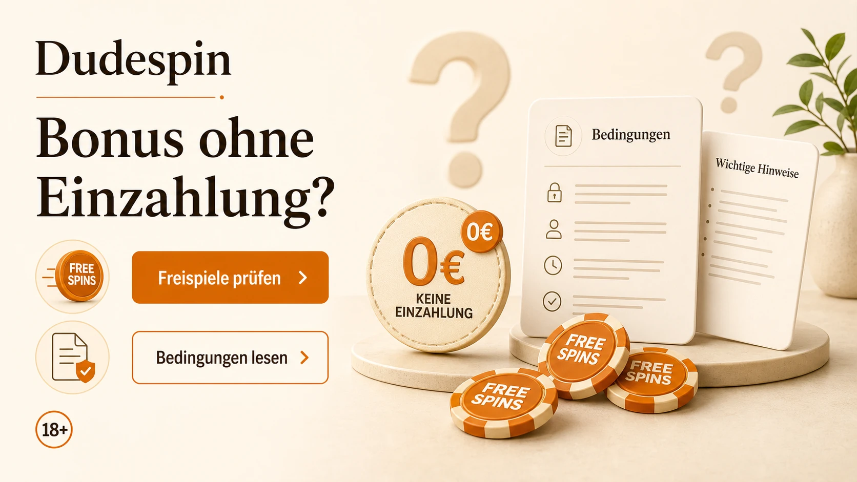 Dudespin Bonus ohne Einzahlung – Gibt es einen No Deposit Bonus?