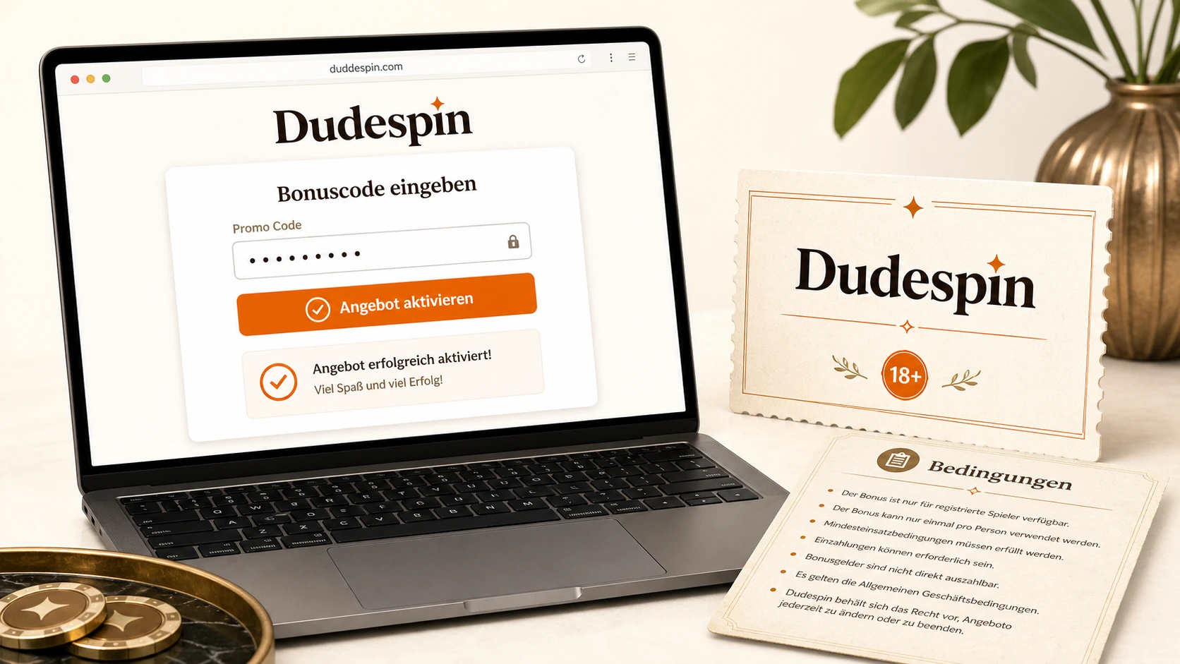 Dudespin Bonus Code und Promo Code erklärt