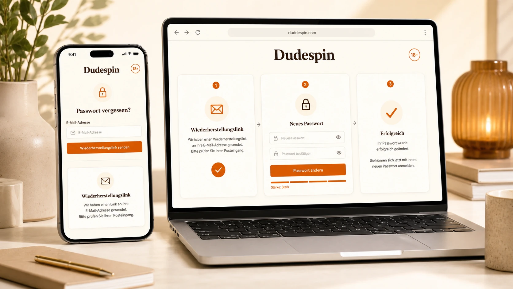 Passwort vergessen? Dudespin Konto wiederherstellen