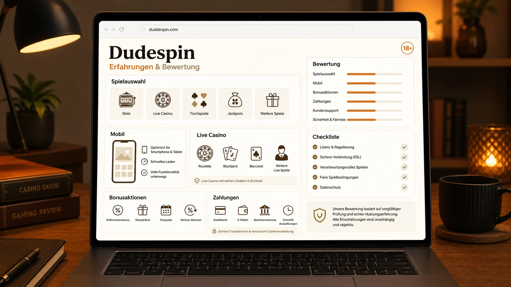 Dudespin Erfahrungen und abschließende Bewertung